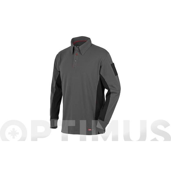 POLO MANGA LARGA STRETCH GRIS T- S STARTER