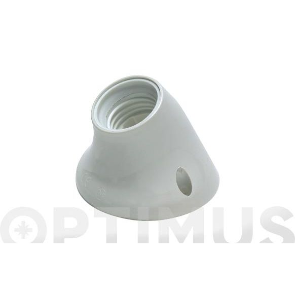 PORTALAMPARAS PARED CURVO E-27 BLANCO FAMATEL 