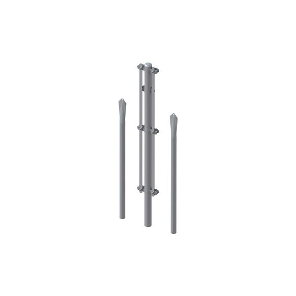 POSTE ESQUINERO GALVANIZADO KIT 1 / 1,3 MT