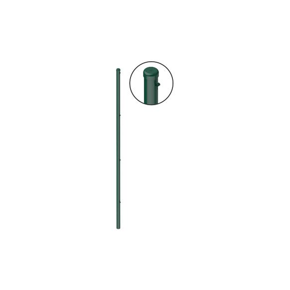 POSTE INTERMEDIO PLASTIFICADO VERDE 1/1.25 M