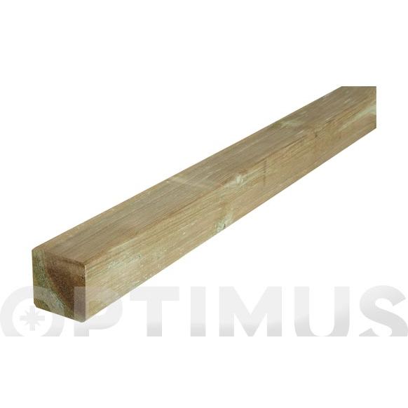 POSTE MADERA CUADRADO VERDE  9X9X240 CM