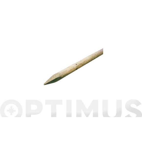 POSTE MADERA REDONDO CON PUNTA &Oslash; 6 X 150 CM
