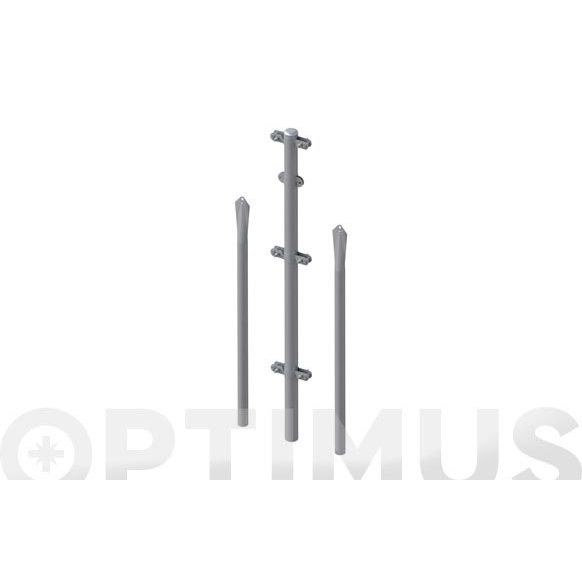 POSTE REFUERZO PLASTIFICADO VERDE CONJUNTO 2/2.35 M