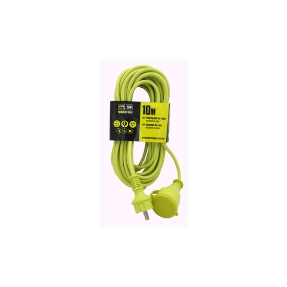 PROLONGADOR CABLE VERDE ELECTRICO 10 MT VERDE
