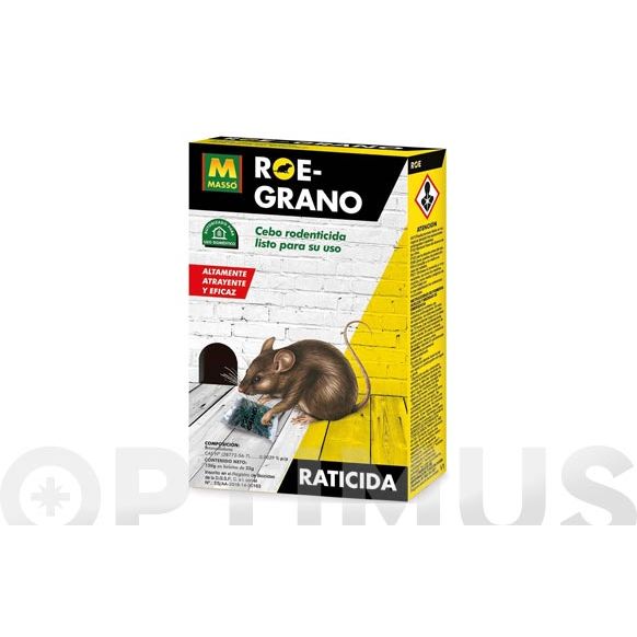 RATICIDA ROE GRANO 150 GR 6 BOLSITAS DE 25 GR MASSO