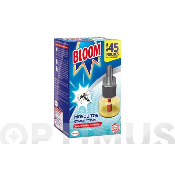 RECAMBIO ELECTRICO BLOOM MOSQUITOS COM&Uacute;N Y TIGRE