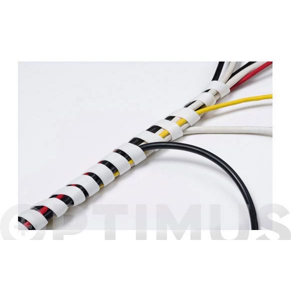 RECOGEDOR DE CABLES TIDY WRAP 2.5 MT BLANCO