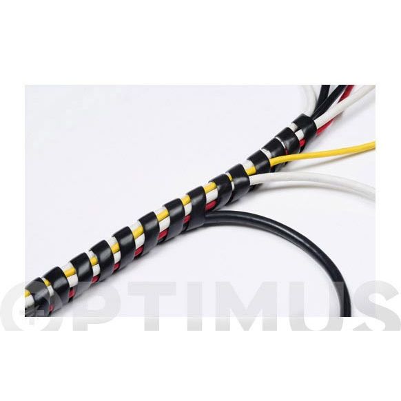 RECOGEDOR DE CABLES TIDY WRAP 2.5 MT NEGRO 