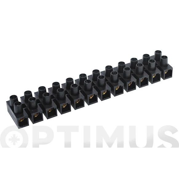 REGLETA CONEXION ELEC HOMOLOG. 16 MM 76A NEGRA FAMATEL