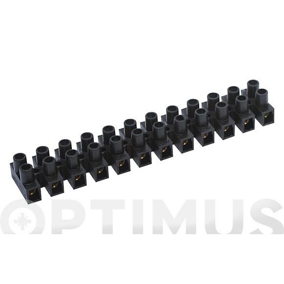 REGLETA CONEXION ELEC HOMOLOG. 6 MM 41 A NEGRA FAMATEL