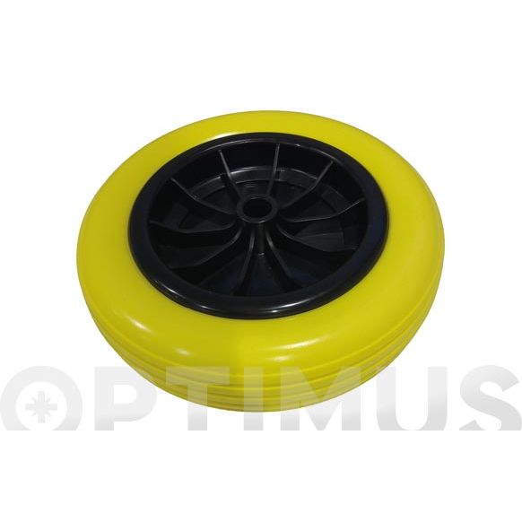 RUEDA CARRETILLA ALMACEN IMPINCHABLE &Oslash; 260 EJE 20 MM THECA