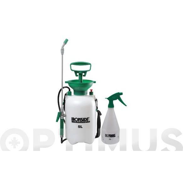 SET PULVERIZADORES DE PRESI&Oacute;N 5 LT + 1 LT IRONSIDE