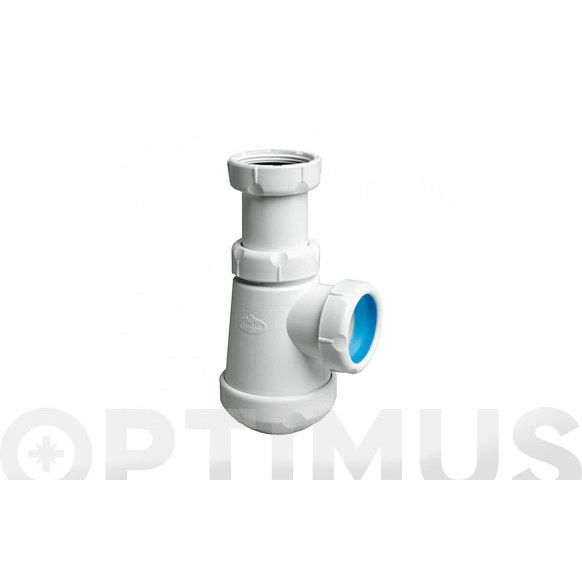 SIFON BOTELLA EXTENSIBLE CORTO HORIZONTAL RACOR S-69 1 1/4" JIMTEN 