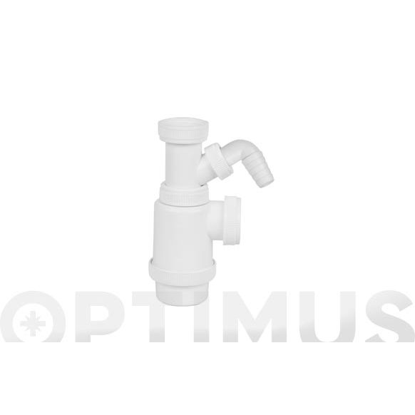 SIFON BOTELLA EXTENSIBLE 1-1/2" CON 1 TOMA PARA LAVADORA MIRTAK 