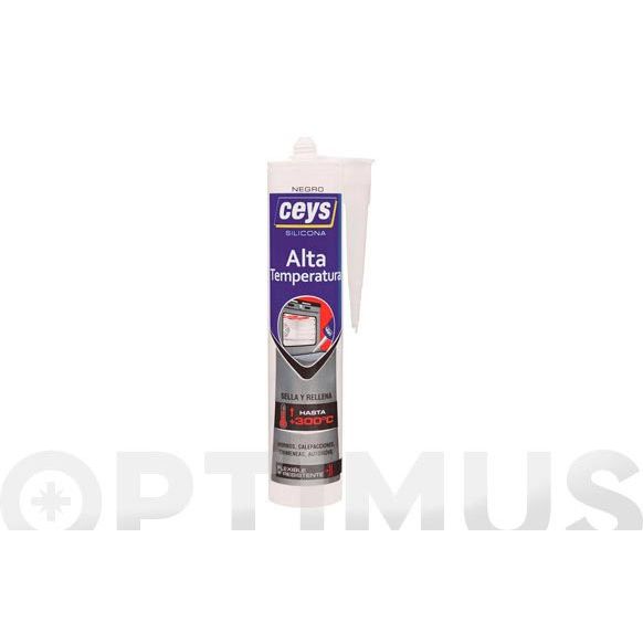 SILICONA SELLACEYS ALTA TEMPERATURA 300&ordm;  280 ML NEGRO CEYS