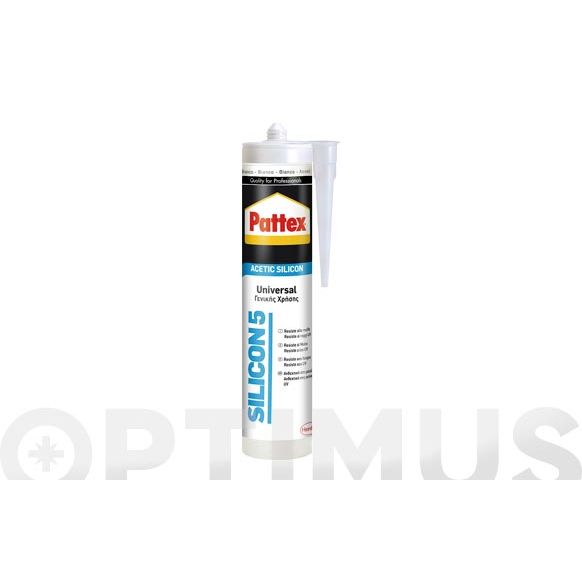 SILICONA UNIVERSAL TRANSPARENTE EN CARTUCHO 280ML PATTEX