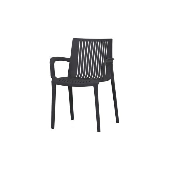 SILLA POLIPROPILENO DALLAS ANTRACITA