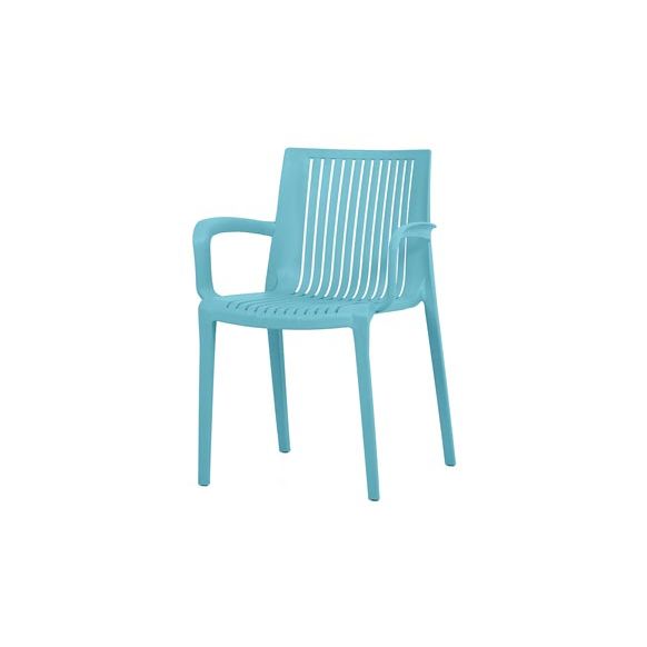 SILLA POLIPROPILENO DALLAS AZUL