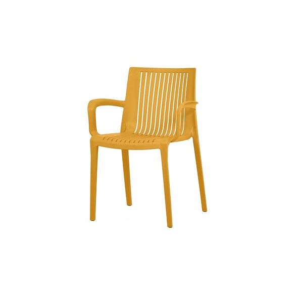 SILLA POLIPROPILENO DALLAS MOSTAZA