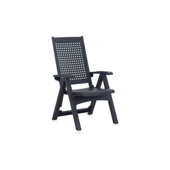 SILLON POSICIONES RESINA METAL ANTRACITA