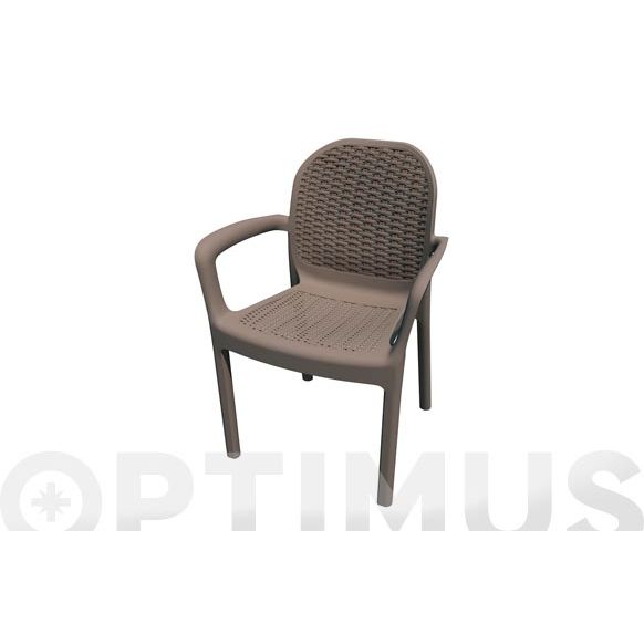 SILLON RATAN RESINA  MIRANDA TAUPE