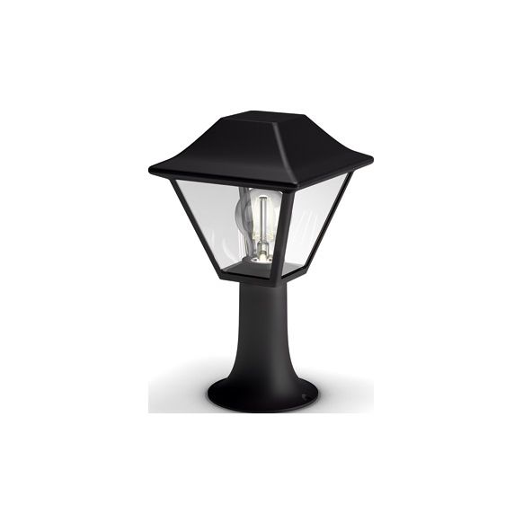 SOBREMURO ALPENGLOW NEGRO IP 44 SIN BOMBILLA