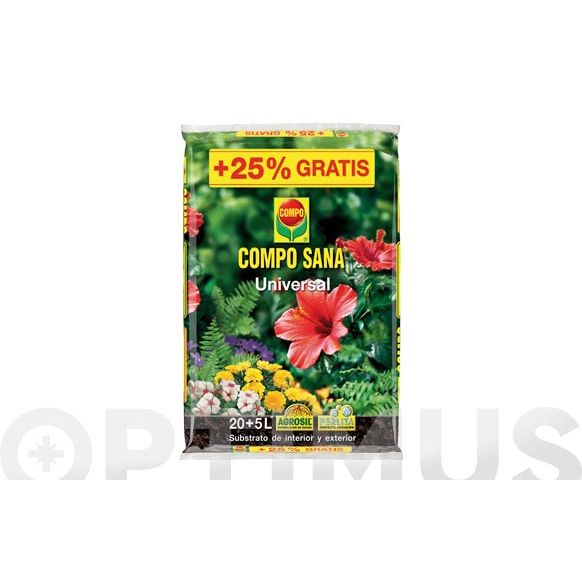 SUBSTRATO UNIVERSAL COMPOSANA 20 + 5L GRATIS 