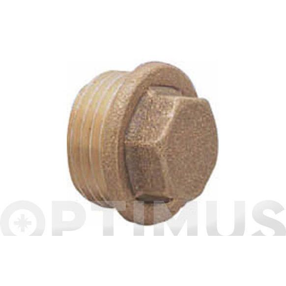 TAPON ROSCA MACHO DE 3/4" LATON