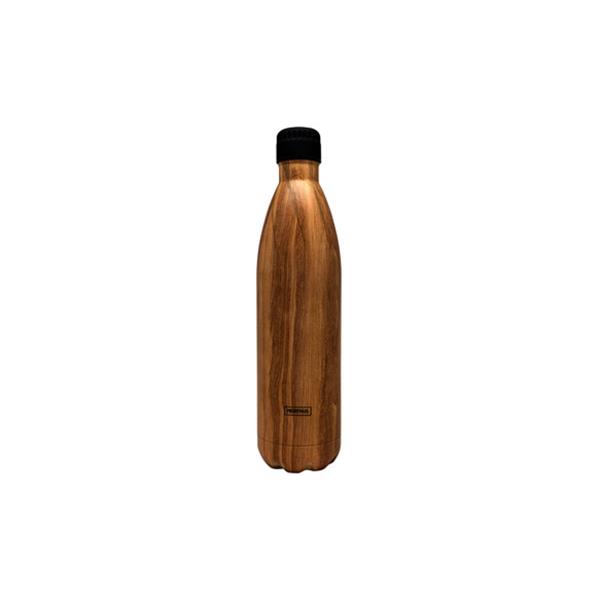 TERMO BOTELLA INOX 1 LT  COLOR MADERA