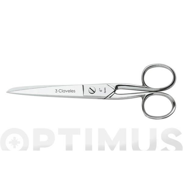 TIJERA COSTURA NIQUELADA 5" 12,5 CM 3CLAVELES