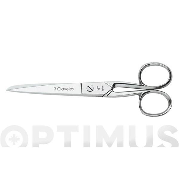 TIJERA COSTURA NIQUELADA 5.5" 14 CM 3CLAVELES