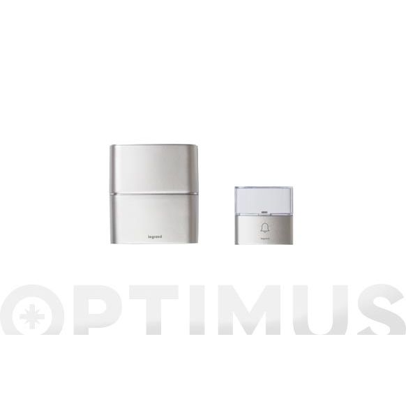 TIMBRE INALAMBRICO PREMIUM ALUMINIO ALCANCE 200 METROS LEGRAND
