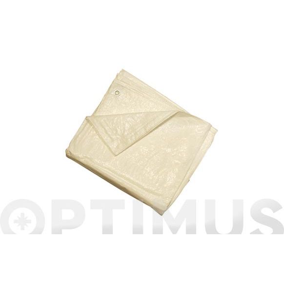 TOLDO POLIETILENO BLANCO 90 GRS CON OJALES 8 X 12 MT BOXPLUS 