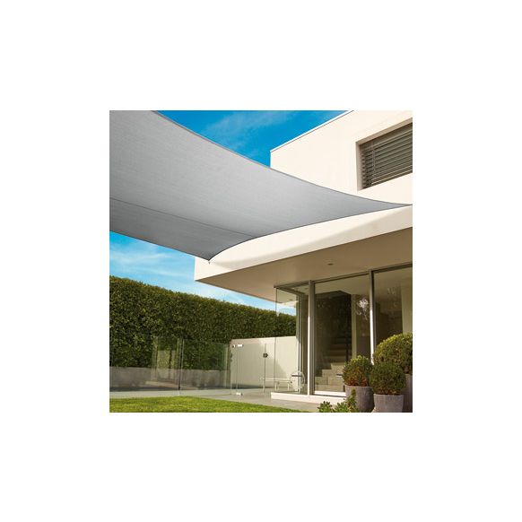 TOLDO VELA SOMBREO 'GRADE SAIL' RECTANGULAR 5X3 M GRIS 340 GR 'COOLAROO'
