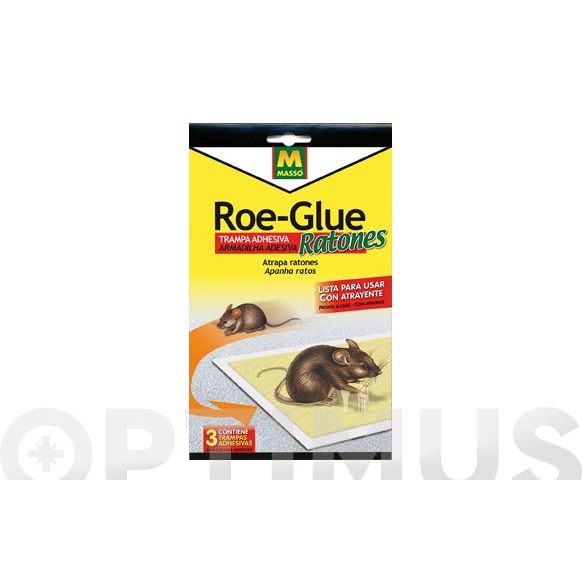 TRAMPA ADHESIVA ROE GLUE CON CEBO ATRAYENTE PACK 3 UN 