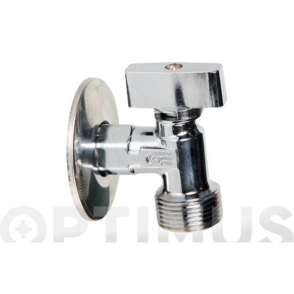 VALVULA ESCUADRA LAVADORA REFORZADO M-M 1/2" X 3/4" GENEBRE 