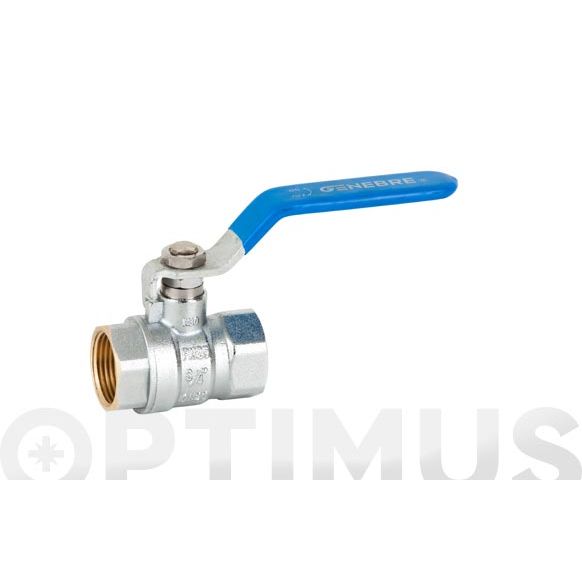 VALVULA ESFERA ROSCA GAS PASO TOTAL H-H 1" GENEBRE 