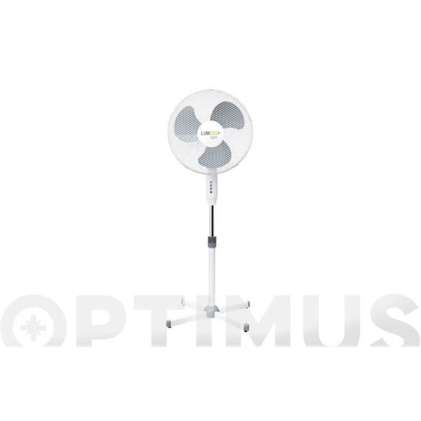 VENTILADOR DE PIE BLANCO 40W &Oslash;45CM LUMECO