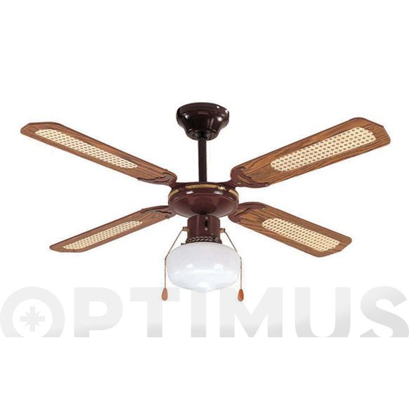 VENTILADOR DE TECHO 4 ASPAS MDF 3VELOCIDADES 55W &Oslash; 105 QF+ .