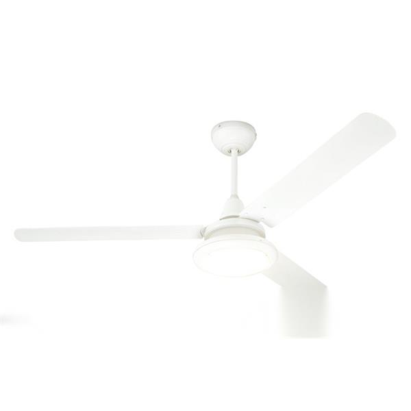 VENTILADOR TECHO &Oslash;140CM LUZ LED Y MANDO 3 ASPAS QF+ 