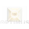 BRIDAS PLASTICO ABRAZADERA CREMA. BLANCA