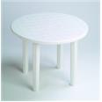 MESA REDONDA RESINA &Oslash; 90 CM BLANCO