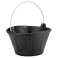 CUBO CONST ITALIANO 10 LT ASA METALICA CAUCHO NE. BELLOTA