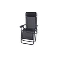 SILLON PLEGABLE RELAX CON COJIN ZERO GRAVITY NEGRO