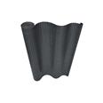 CA&Ntilde;IZO PVC REFORZADO 2 TABIQUES 19 MM 2 X 3 M ANTRACITA