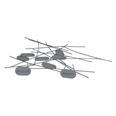 FIJACION CA&Ntilde;IZO PCV 26 UDS GRIS