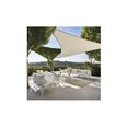 TOLDO VELA SOMBREO TRIANGULAR POLIETILENO 3 X 3 X 3 M BLANCO ROTO