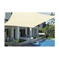 TOLDO VELA SOMBREO CUADRADO IMPERMEABLE POLIESTER 3 X 3 M CREMA