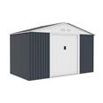 CASETA METALICA 7,74 M&sup2; 321 X 241 X 205 CM GRIS