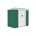 CASETA METALICA 2,43 M&sup2; 201 X 121 X 176 CM VERDE